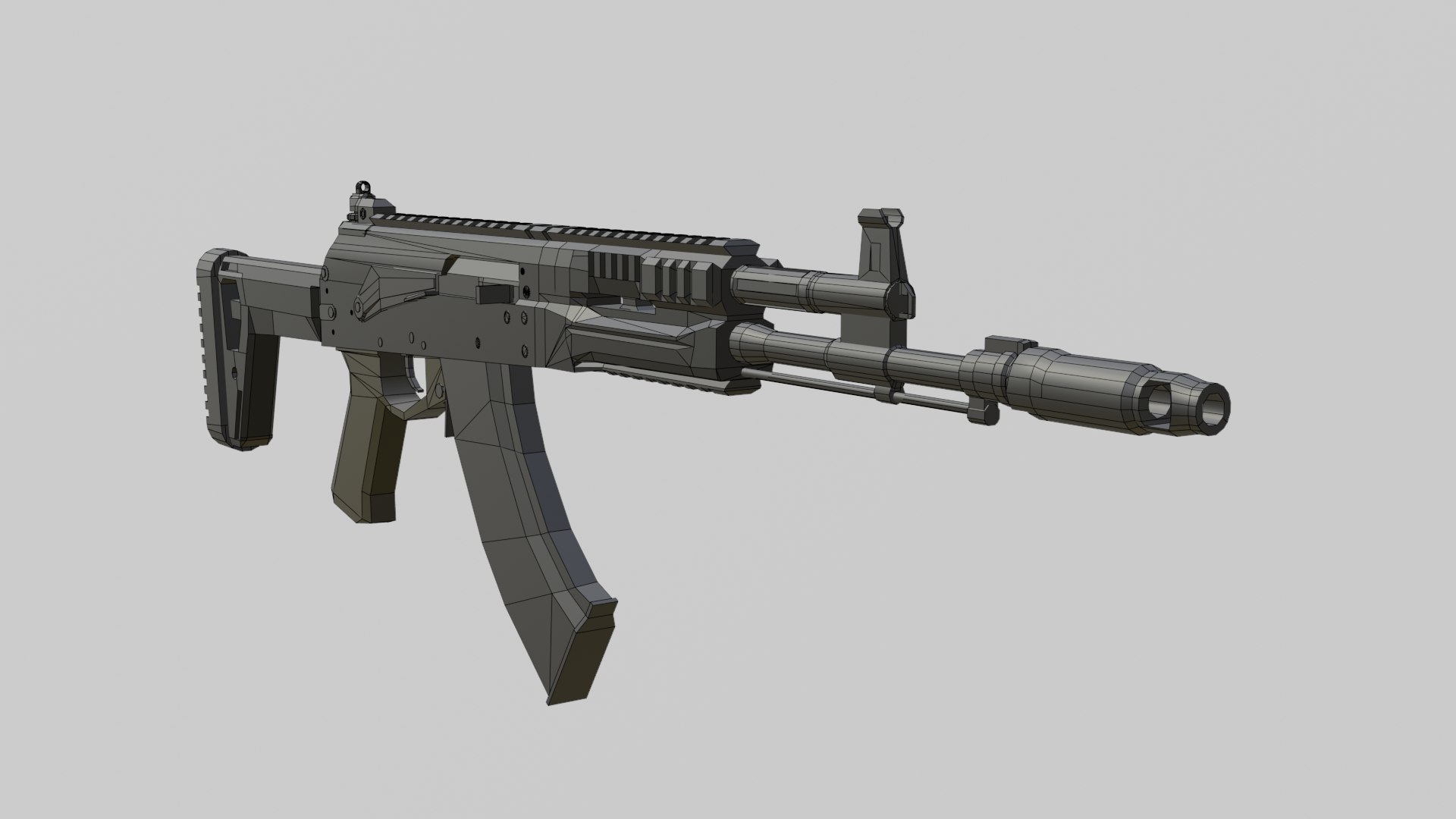 AK-15 Modern AK-47 Low-Poly 3D - TurboSquid 2134091