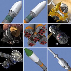 space spacecrafts 3ds