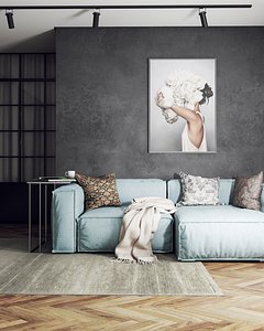 LIVING ROOM PHOTO - SKETCHUP 2018 AND VRAY NEXT