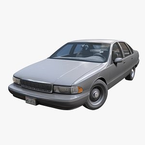 90s generic sedan PBR model