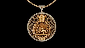 Circle lion pendant ultra vision