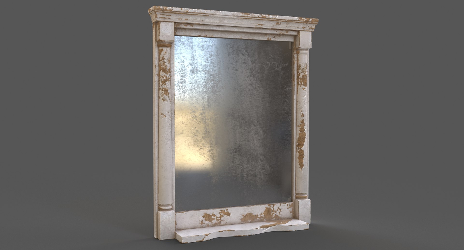 Old Dirty Mirror 3D TurboSquid 1408571