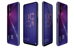 Huawei Nova 5T Midsummer Purple 3D model