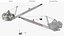 Patriot Mining Dragline With Long Boom White Rigged 3D model