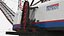 Patriot Mining Dragline With Long Boom White Rigged 3D model