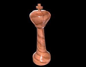 Chess piece king 3D model