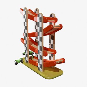 3D model kids toys racetrack
