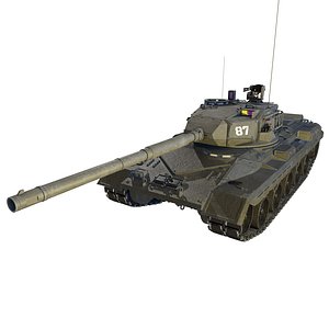 US Army War Tank M1A2 Abrams 3D model
