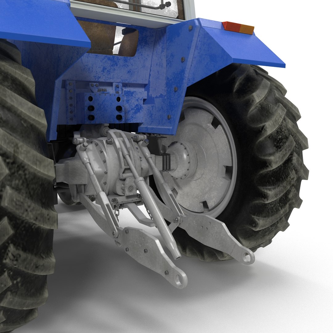 3d vintage tractor generic rigged