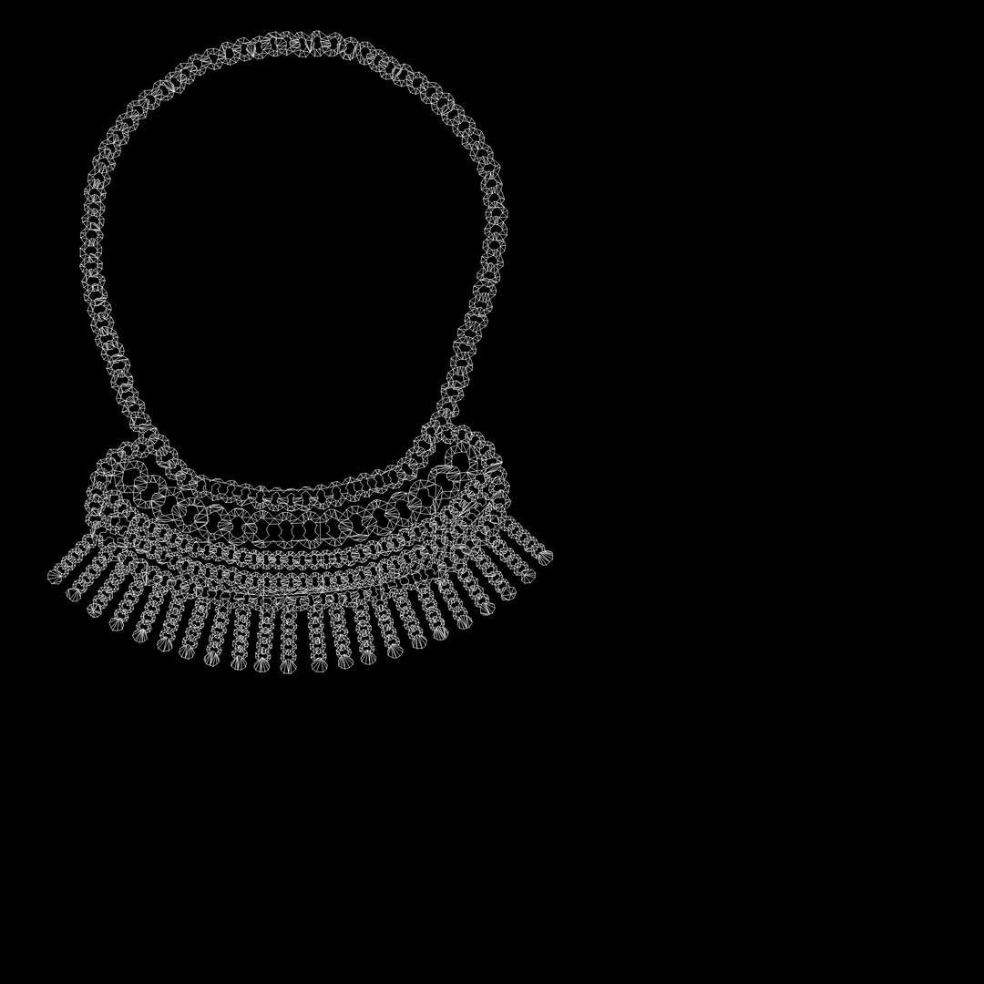 Gold Chains Necklace 3D model - TurboSquid 2003369