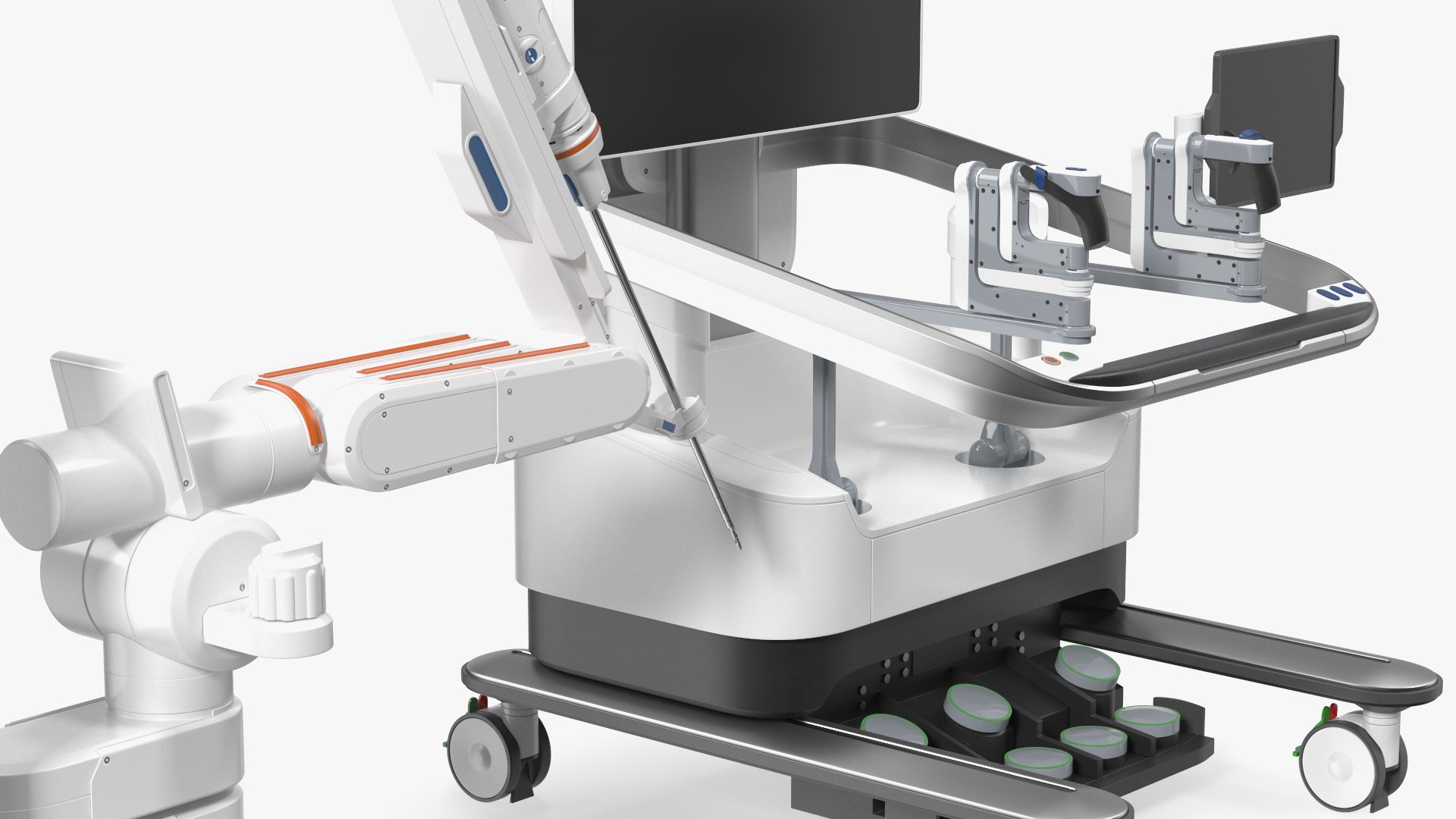 3D Soft Tissue Surgical Robot model https://p.turbosquid.com/ts-thumb/ns/k5z9qX/pt/softtissuesurgicalrobotvray3dmodel022/jpg/1693965762/1920x1080/fit_q87/eaa50d03120b07e058c511fb37ab569b05f9feb7/softtissuesurgicalrobotvray3dmodel022.jpg