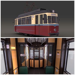 3D model Tram Gotha T57
