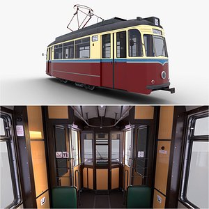3D model Tram Gotha T57
