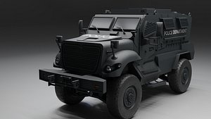 swat vehicle maxxpro 3D model