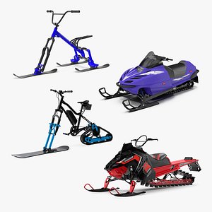 Snowmobiles Collection 2 3D model