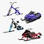 Snowmobiles Collection 2 3D model