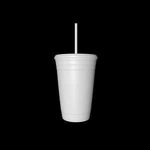 Printable cup set 3 pieces model