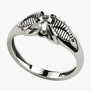 3mm Diamond Fashion Gold Ring model