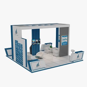 exhibition booth 3D model