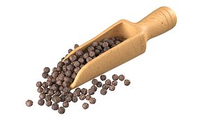 3D model Dried peppercorn balck scoop