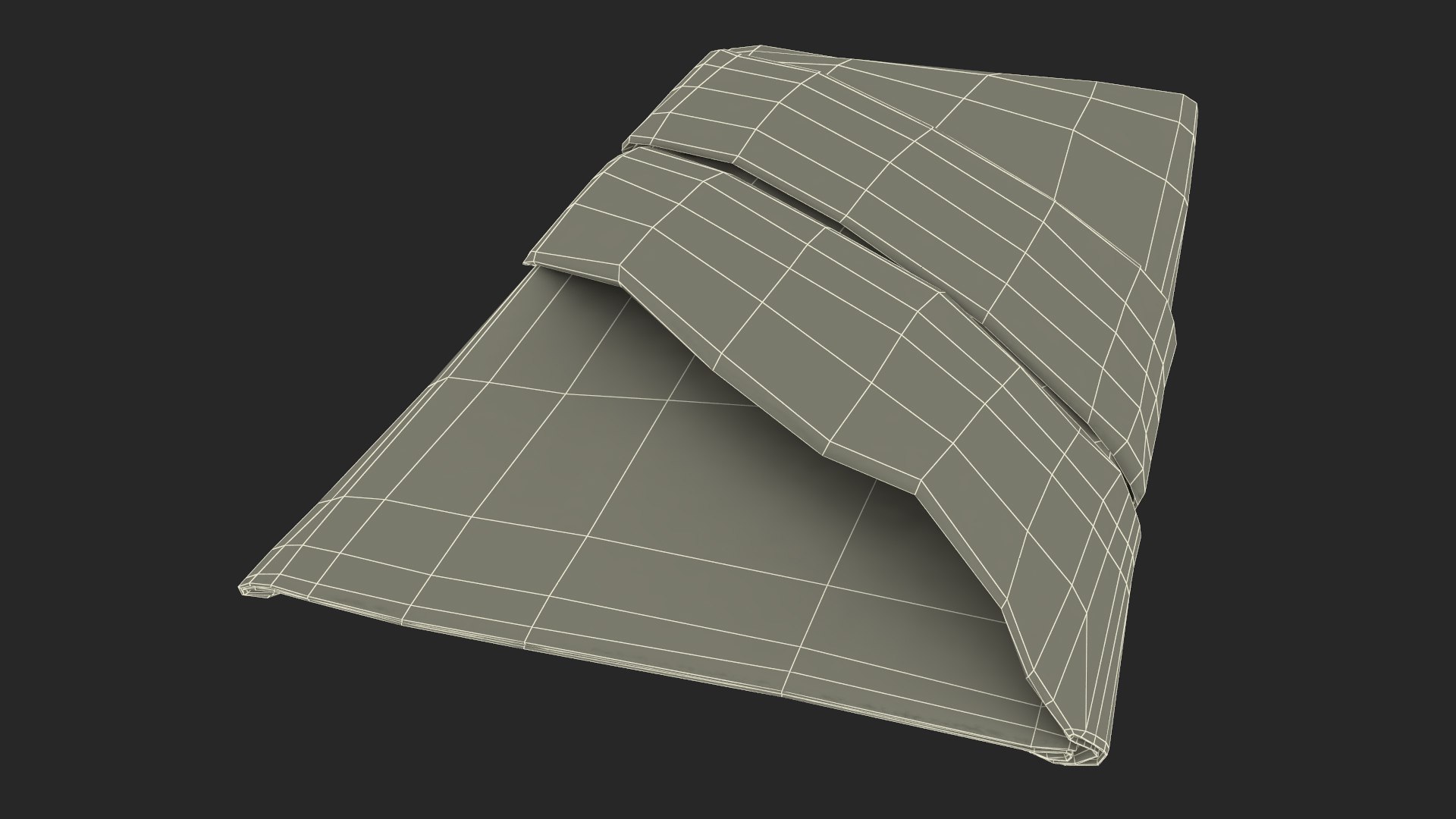 3D model Buffet Napkin Fold Green - TurboSquid 2020750