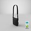 3D model realistic men s bag