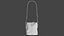 3D model realistic men s bag
