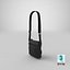 3D model realistic men s bag