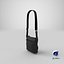 3D model realistic men s bag