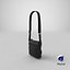 3D model realistic men s bag