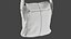 3D model realistic men s bag