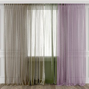 3D Curtain Set 492C model