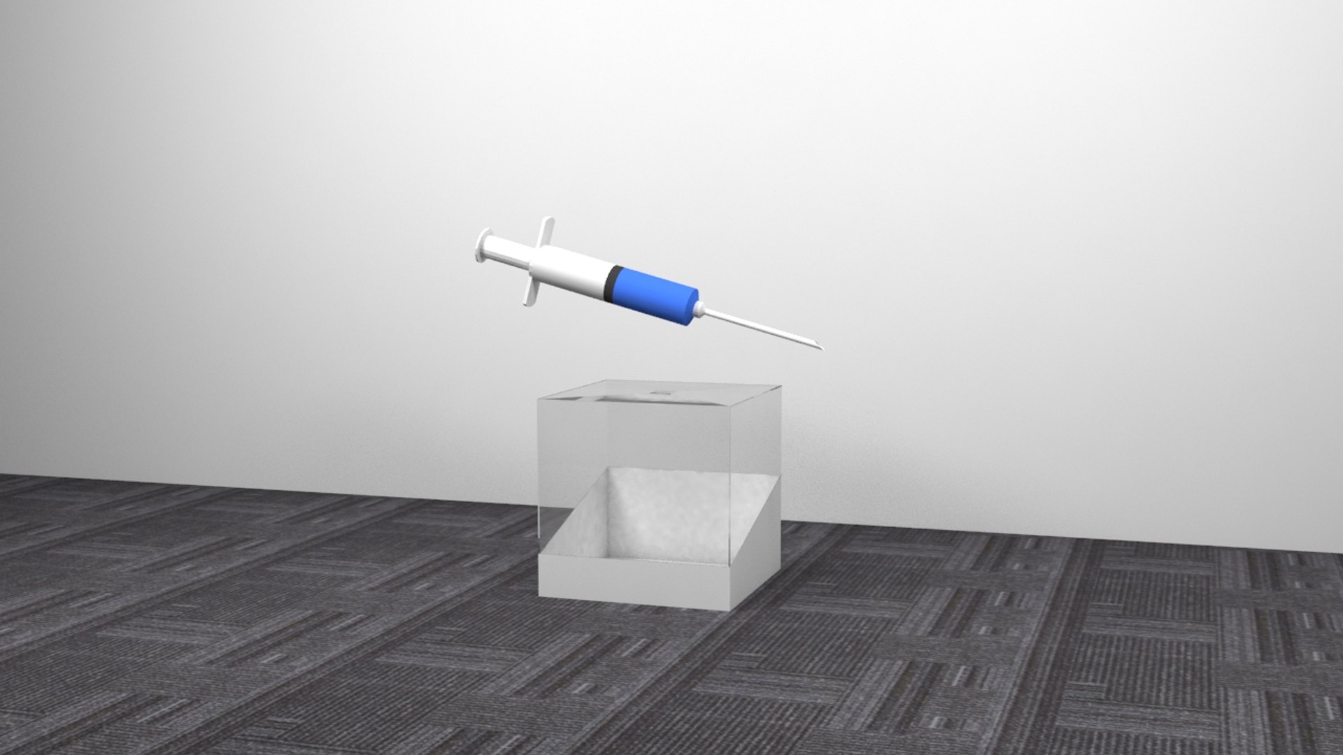 3D Syringe Acrylic Box Model - TurboSquid 1509168