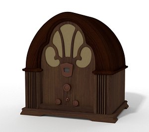 radio vintage 3D