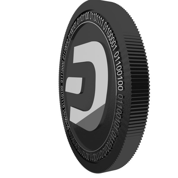 3D dash black coin model - TurboSquid 1461814