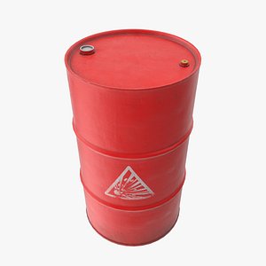 Explosive Red Oil Barrel