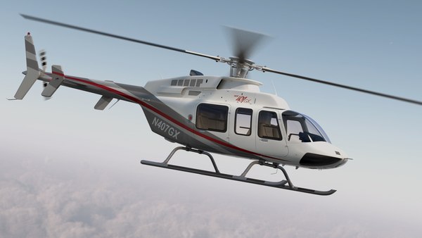 Bell 407 gx utility 3D model - TurboSquid 1536498