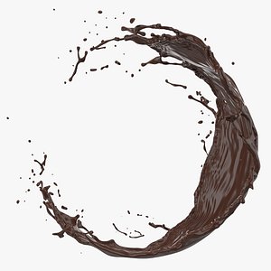 Chocolate Splash in Air