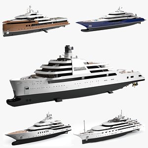 Superyachts Bundle 10(2) 3D model