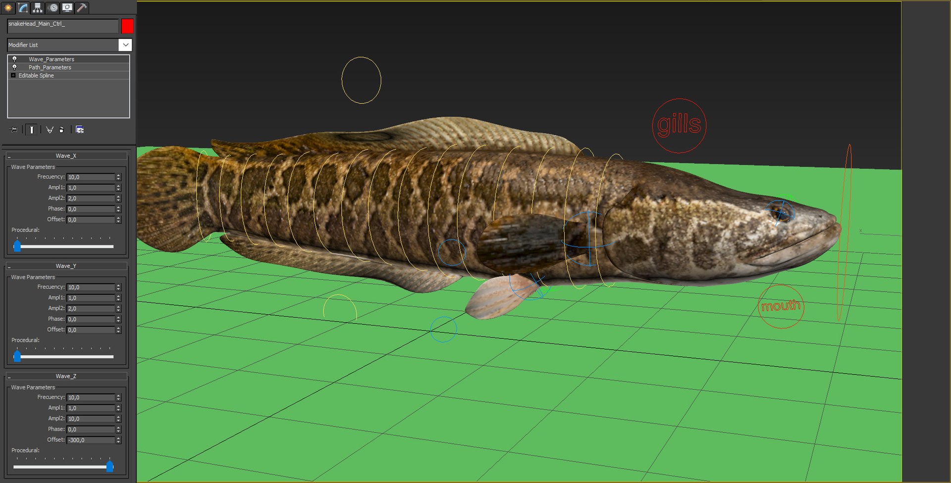 Snakehead Fish Animated Model - TurboSquid 1815986
