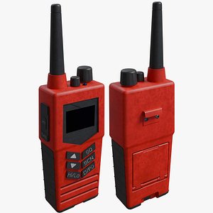 3D Portable Radio 02 model