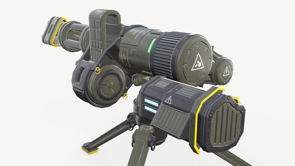 modelo 3d Ametralladora de ciencia ficción - TurboSquid 2277272