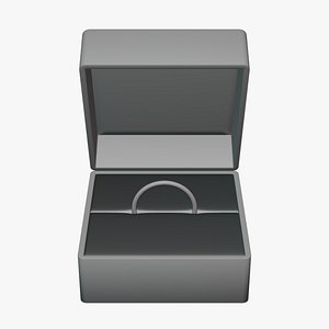 3D Ring Box - Geometry Only No Textures No Materials model