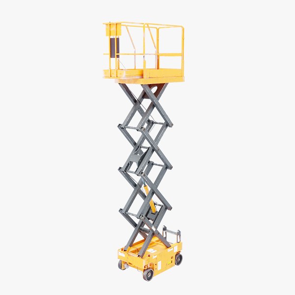 Warehouse Electric Scissor Platform Lift -Used 3D model