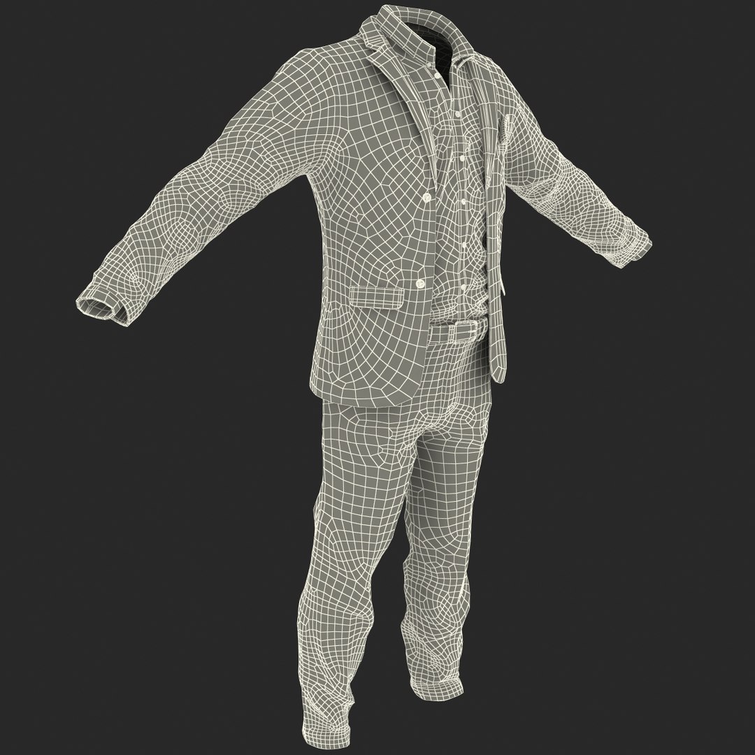 work casual clothes 2 3d 3ds