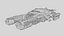 3D 3 Sci-fi Vehicles Models Hover Bike  Car  motorbike 3D Model Rigged Low-poly 3D model