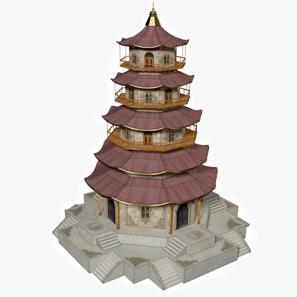 3d model pagoda