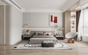 Modern bedroom 3D model