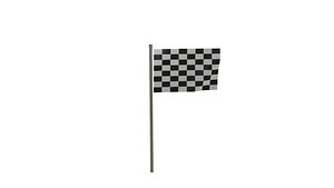 3D checkered flag