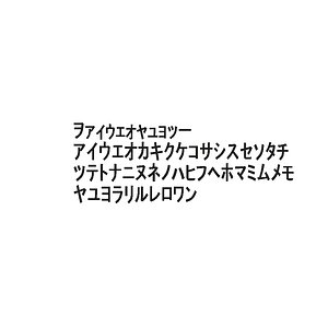 katakana ms pgothic font 3D model